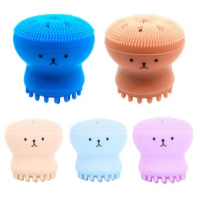 China Small Viable Octopus Facial Silicone Cleaning Brushes Face Clean Brush Massage Beauty Instrument Deep Cleaning Wash Tools for sale