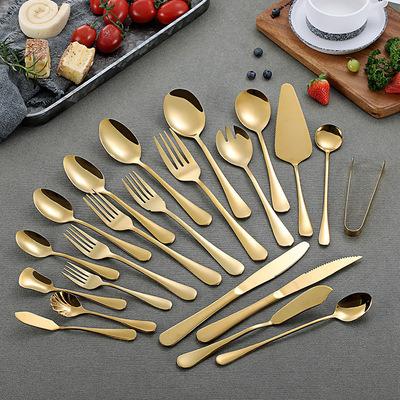 China 2021 Hot Stocked Amazon Western Selling Stainless Steel Dinnerware Set Spoon for sale