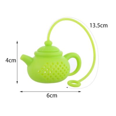 China Viable Creative Teaware Teapot Diffuser Leaf Tea Infuser Silicone Strainer Silicone Tea Infuser Kitchen Instrument Tea Accessories for sale