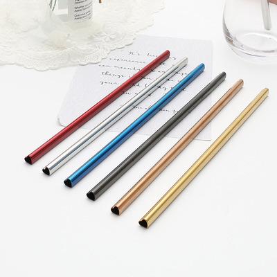 China Viable creative heart-shaped set manufacturers straw 304 stainless steel sugar cane beverage straw color direct sales for sale