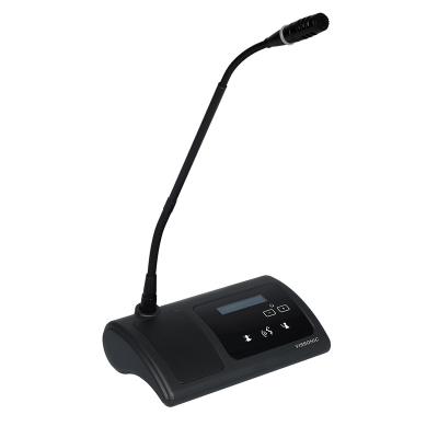 China New Design Black Wireless Meeting Delegate Room Professional Polling Desk Microphone for sale