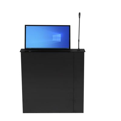 China Voting 2022 Conference System Retractable Monitor With Microphone Motorized Computer Monitor Lift for sale