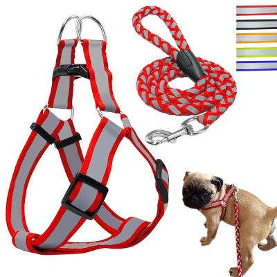 China Kingtale Viable Step-in Pet Puppy Vest Harness And Leash Set Reflective Durable For Dogs SL for sale