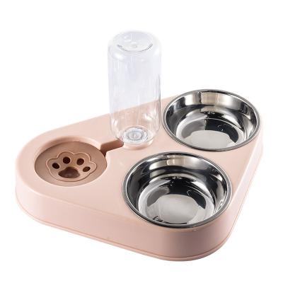 China Wholesale Automatic Kingtale Three Stainless Steel Bowl With Automatic Water Refill Pet Bowl for sale