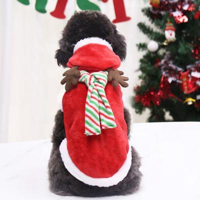 China Sustainable Clothes For Dog Costume Christmas Pet Clothes Winter Hoodie Coat Pet Clothing / Dress Pet for sale