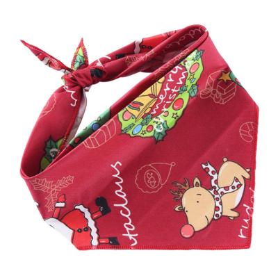 China Kingtale Large and Small Viable Christmas Puppy Pattern Dog Summer Simple Bandana for sale