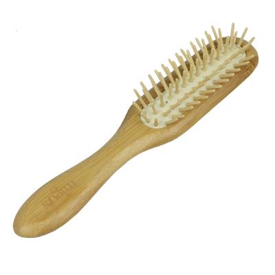 China Cushion Hot Selling Customized Eco Friendly Natural Hair Bruhs For All Hair Types Paddle Women Detangling Bamboo Hair Brush for sale