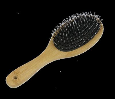 China Hot Selling Eco-Friendly Biodegradable Bamboo Detangling Bamboo Hair Brush Cushion Paddle Dryer Massage Hair Brush Comb for sale