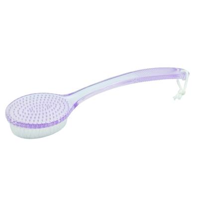 China EXFOLIATE Long Handle Shower Bath Body Scrubber Plastic Back Cleaning Brush for sale