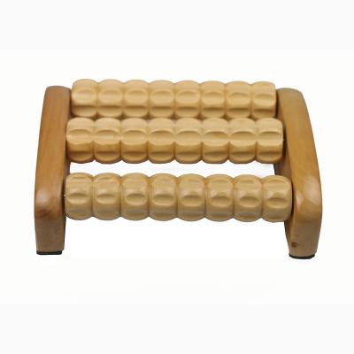 China Wooden Foot 3 Foot Rolling And Body Rolling Massage for sale