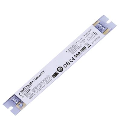 China Fast Start T8 1X18W Electronic Ballast For Fluorescent Lamp 0.98pf Power Factor Protection EMC High Quality for sale