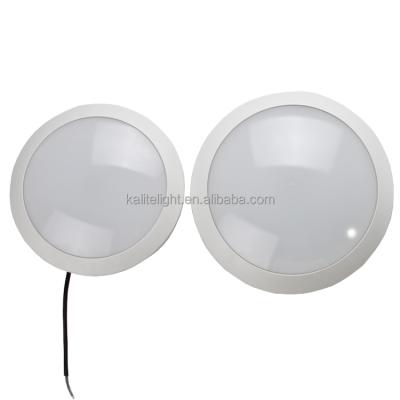 China Modern Waterproof IP66 IK10 110-130lm/w High Power Modern Round Outdoor Mounted LED Ceiling Light for sale