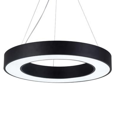 China Modern Black / White Housing Color Led Pendant Light With Special Shaped For Office Indoor Lighting for sale