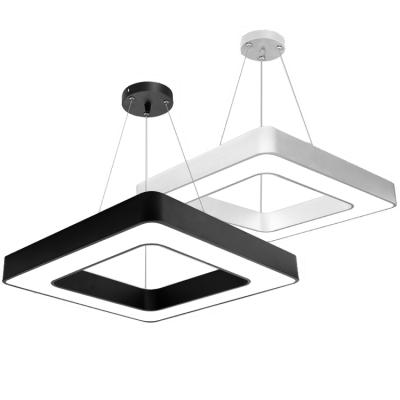 China Modern black/white housing 40W led pendant light with special-shaped for office and shop indoor light for sale