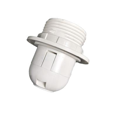 China HITECDAD Half Screw E27 Lamp Socket Plastic Lamp Base E27 Edison Screw Socket Plastic Lampholder E27 Lamp Holder for sale