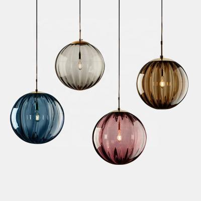 China Creative Exhibition Hall Chandelier Light Modern Nordic Glass Bedroom Bar Pendant Lamp Bedside Restaurant Exhibition for sale