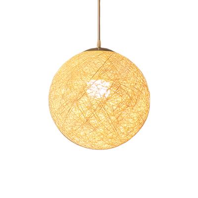 China HITECDAD MHandmade Contemporary Rattan Pendant Light for Cafe and Hotel for sale