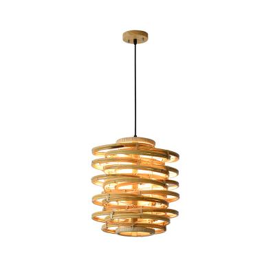 China HITECDAD Contemporary Bamboo Island Home Rattan Light Modern Pendant Light Outdoor Decor for sale