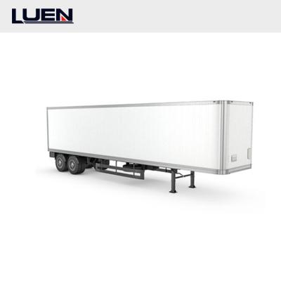 China Dry Truck Trailer LUEN 3 Axles Equipment Van Trailer Cargo Box Semi Trailer For Sale for sale