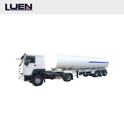 China 36 CBM 42 CBM carbon steel oil oil water tank fuel tank trailer used trailer semi truck trailer second hand for sale