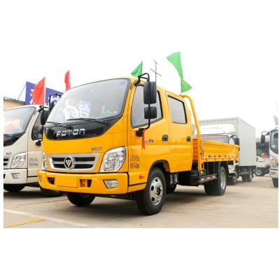 China Famous Bikers Brand 10 6 Ton Small Food Truck Price Foton Tun Land Mini Cargo Truck With Good Condition < 4L for sale