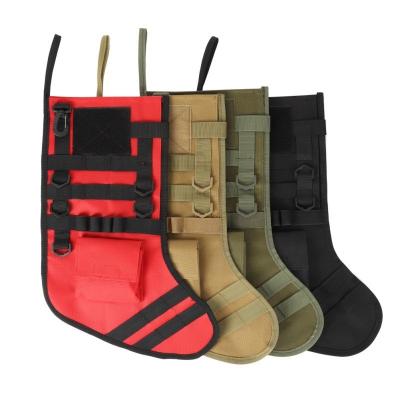 China Activies Molle Pocket Magazine Christmas Stocking Military Outdoor Service Empty Tactical Bag Christmas Tactical Stocking for sale