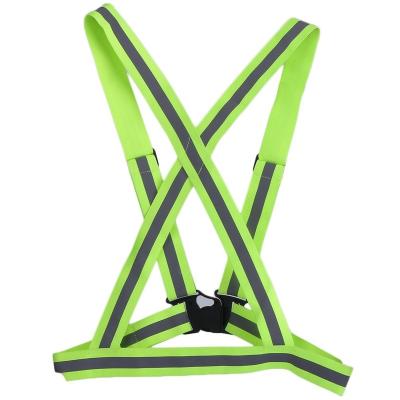 China Factory Water Proof Sports Running Straps Invest High Visibility Safety Running Belt Strap Safety Reflective Recycling Vest for sale