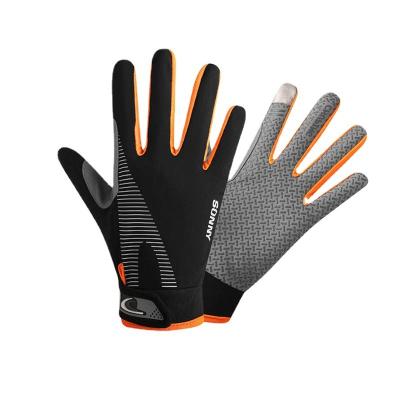 China Unisex Adult Men And Women Ice Silk All Finger Glove Outdoor Other Sports Gloves Sports Gloves Gym for sale