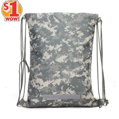 China Outdoor Activity USA Store Tactical Ddp ACU Door To Door Style Cotton Canvas Drawstring Bag Bags 600d Polyester Drawstring Bag for sale