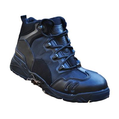 China New DIY mountaineering waterproof sneakers hunting best men's stylish outdoor hiking shoes black military boots for sale