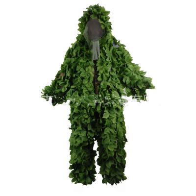 China DIY Outdoor Hunting Bird Watching Jungle Leaf Camouflage Ghillie Suits Thermal Ghillie Suits Camouflage Military Ghillie Suit for sale