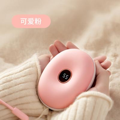 China USB Mini Pocket Hand Warmers 5000mAh Electric Power Bank Rechargeable Hand Warmer 2021 New Arrivals Winter Outdoor for sale