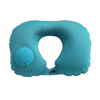 China PORTABLE Inflatable Back Pillow Business Travel Pillow Car Seat Travel Neck U-Shaped Neck Pillow for sale