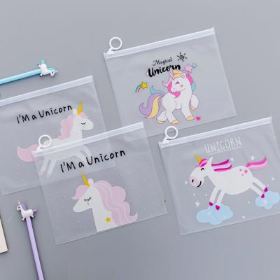 China Fashion\customized durable transparent cheap pencil cases comfortable\durable cute large capacity school pencil case PVC for kids for sale