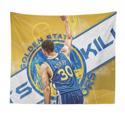 China NBA lightweight stars wall hanging poster backdrop wholesale basketball game tapestry dropshipping for sale