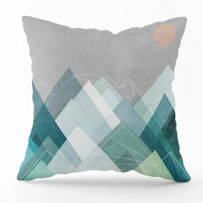 China Best Price Anti-static Luxury Home Decor Nordic Cushion Triangles Combination Pattern Pillow Cover Set of 4 for sale