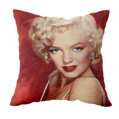 China Character Anti-Static Series Marilyn Monroe Dust Mite Anti Casual Tile Case Cushion Covers Decorative Home For Sofa for sale