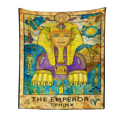 China New Retro Tarot Tapestry Minimalist Wall Tapestry Color Pattern Printing Hanging Painting Cloth for sale