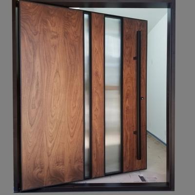 China Waterproof wooden door modern simple style, solid wood material for sale