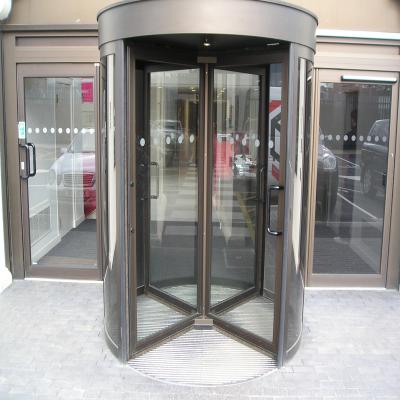 China Waterproof 2 Wing Automatic Revolving Door for sale