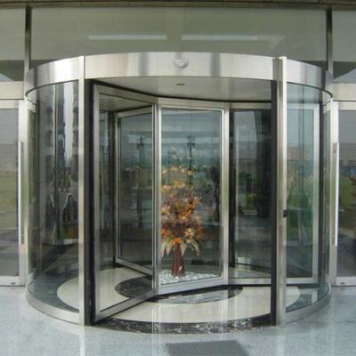 China Waterproof Pure Bronze Door , Copper Revolving Door For Hotel B-03 for sale