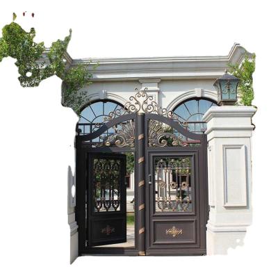 China Europe Style Cheap Antique Decorative Wrought Aluminum Door for sale