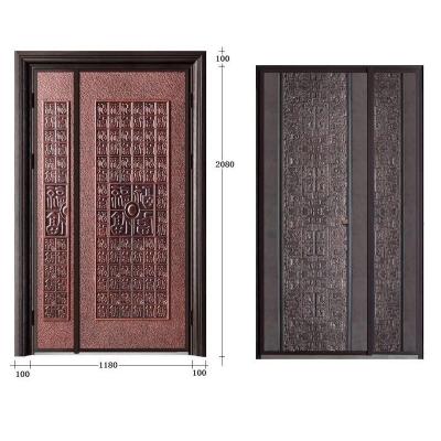 China Durable weatherproof and stylish cast aluminum door for sale