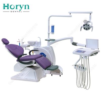 China Space Saving Metal Folding LED Lamp Dental Chair Electric Dentist Dental Chair for sale