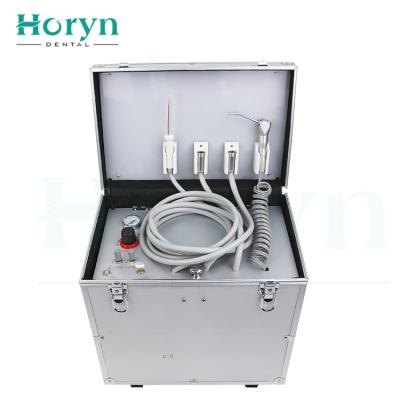 China Metal Low Power Consumption Dental Portable Air Turbine Unit With Air Comprensor for sale