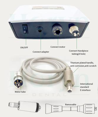 China Portable Metal Brushless Dental Micro Motor Connecting Handpiece with Water and Light for sale