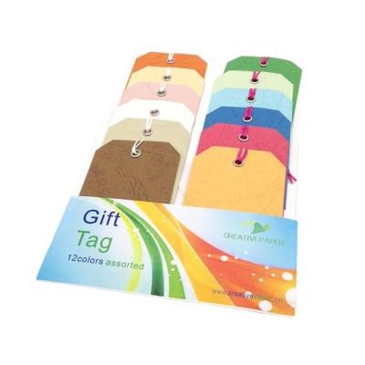 China Hot Sale Custom Color Matched Europe Amazon Hang Tag Tag 12 Pack Creative Paper Gift For Clothing for sale