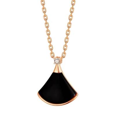 China Newest Classic Style Copper Rose Gold Plated Necklace For Woman Girl for sale