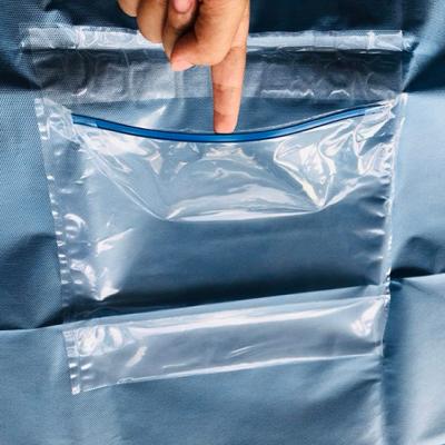 China Polypropylene Sterile Nonwoven Disposable Ophthalmic Drapes With Collection Pouch for sale