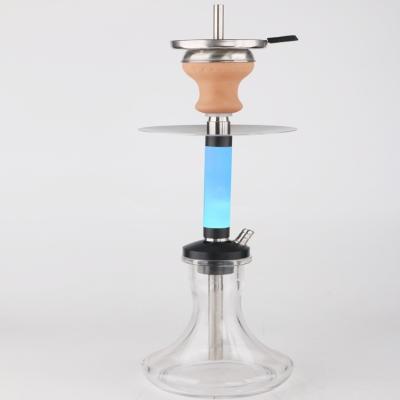 China New Stainless Steel LED Shisha Nylon Shisha Hookah With Stainless Steel Nylon DIY Wholesale for sale